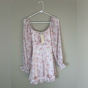 Coquette ThirtyThirty Floral Dress in Soft Pink NWT size MEDIUM